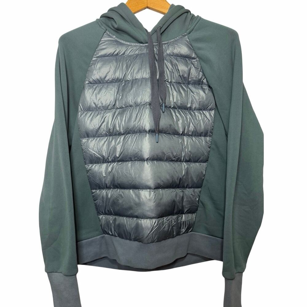 Holden‎ Puffer Hoodie Hybrid Small Sage Green Athleisure Techwear Outdoor Comfy